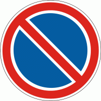 Дорожный знак 3.35 Стоянка запрещена 600 мм